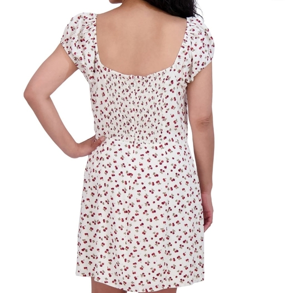Aeropostale White and Red Floral Mini Dress - Picture 2 of 4